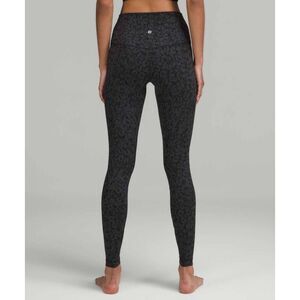 Lululemon Align High-Rise Leggings 28" Intertwined Camo Deep Coal Multi 8